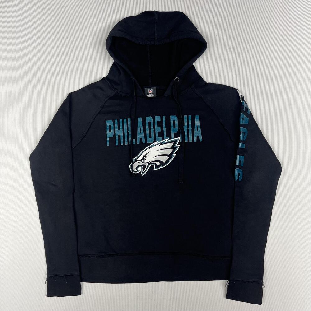 Philadelphia Eagles Hoodie Womens M Black NFL Football Pullover Team Apparel